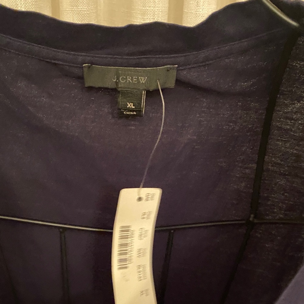 J. Crew Deep Blue Blouse XL